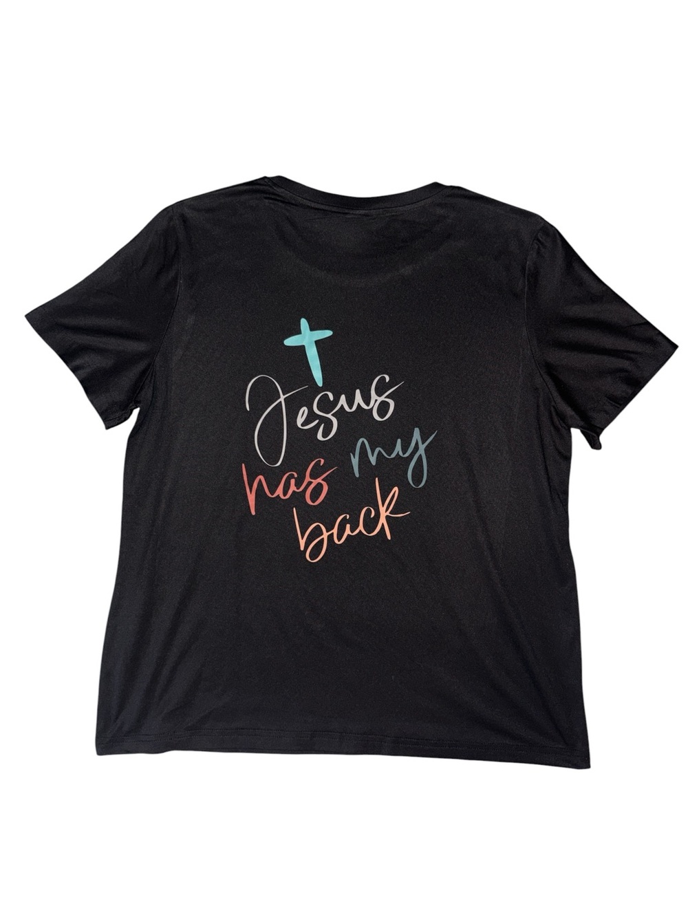 Women’s Religious Black Short Sleeve Tee